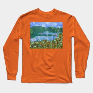 Alderford Lake, Whitchurch Long Sleeve T-Shirt